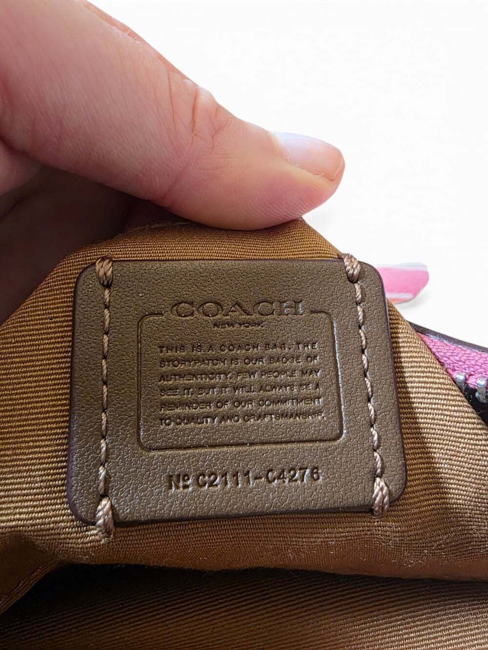 Coach C4276 Court Belt Bag Popsicle Print Pink Chalk Multi Leather Fanny Pack - Picture 5 of 16
